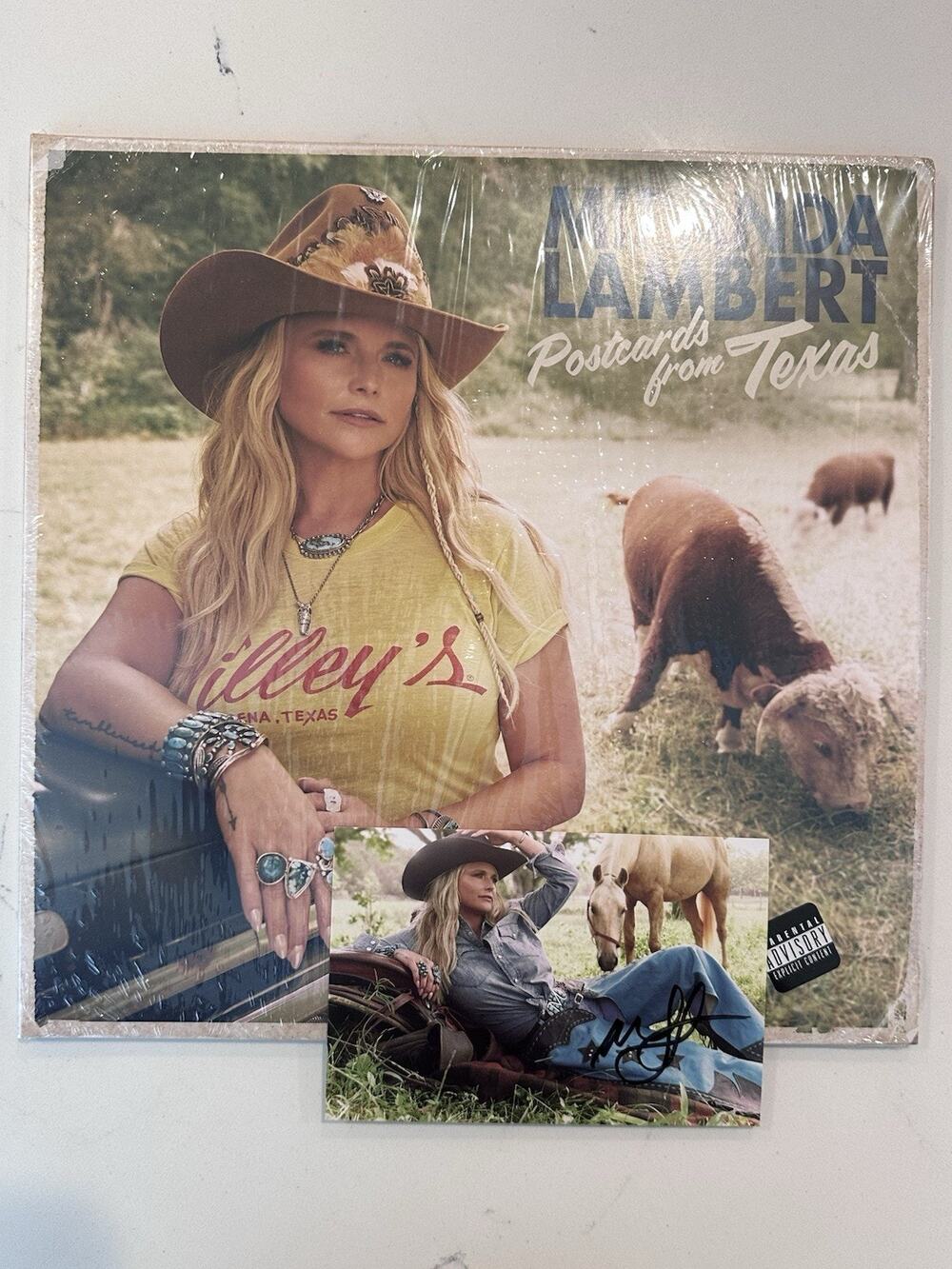 Miranda Lambert Postcards From Texas - SIGNED AUTOGRAPHED Vinyl 2LP NEW!